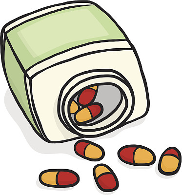 胶囊药和药瓶图片下载