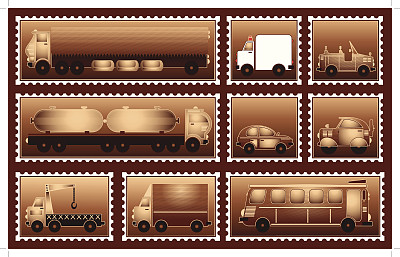 交通图标设置2棕色图片下载