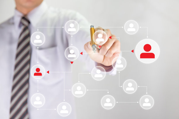 社交媒体和网络概念，商人图片下载