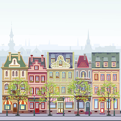 春天的城市景观图片下载