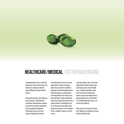 药丸孤立在绿色背景下，矢量背景为宣传册、传单图片下载