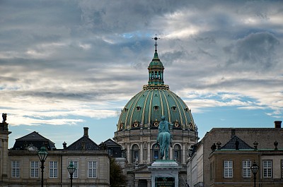 哥本哈根的弗雷德里克教堂图片下载