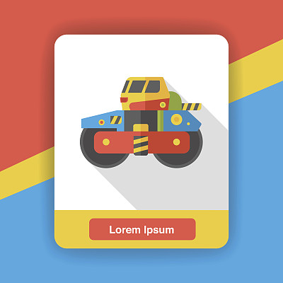 卡车运输平面图标图片下载