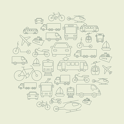 运输图标背景图片下载