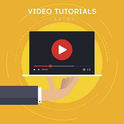 视频教程上的笔记本图标图片下载