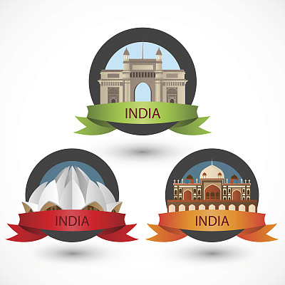 印度著名的纪念碑。图片下载