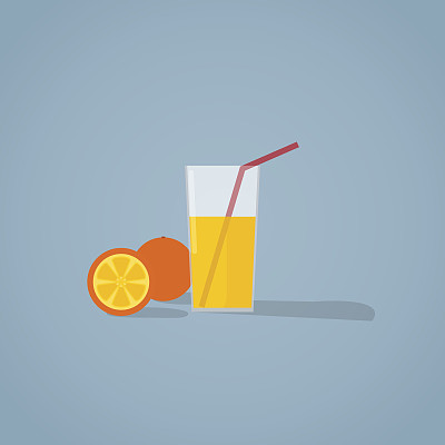 橙汁插图图片下载