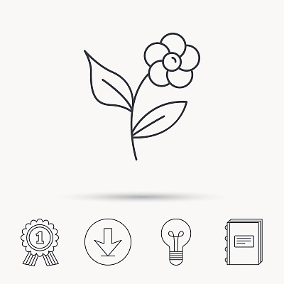 花瓣图标，植物树叶标志图片下载