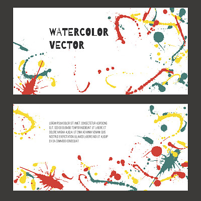 水彩向量背景图片下载