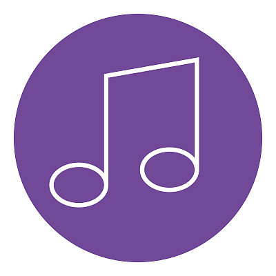 音符线性图标图片下载
