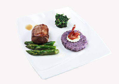 一块肉和蔬菜图片下载