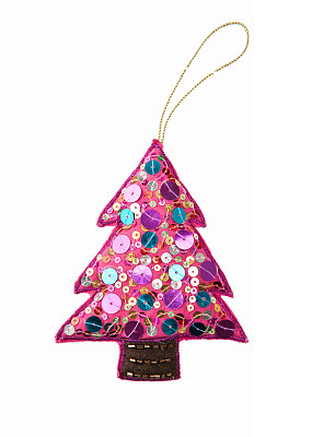 圣诞装饰孤立白色背景图片下载