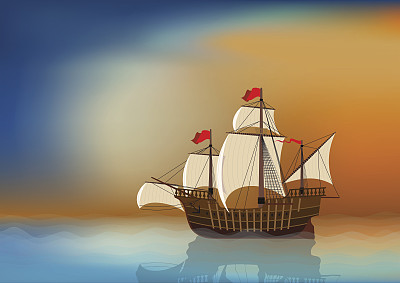 海上帆船图片下载