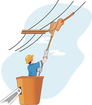 负责电气网络维护的员工图片下载