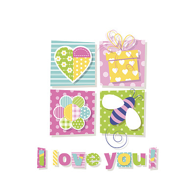 我爱你贺卡图片下载