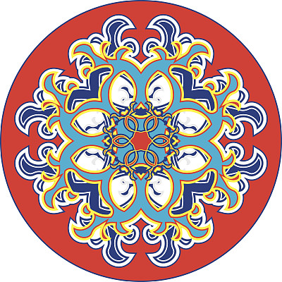 东方玫瑰图案图片下载