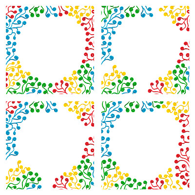 彩色的橡皮泥帧图片下载