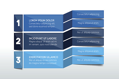表中，日程设计模板有3行。向量旗帜。图片下载