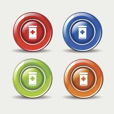 健康包彩色矢量图标设计图片下载