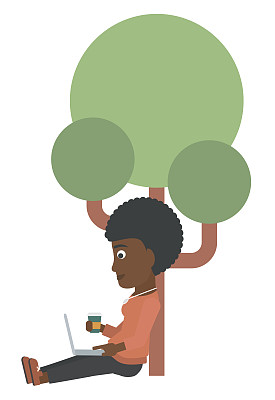 女性使用笔记本电脑进行教育图片下载