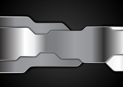 闪亮的金属未来技术背景图片下载