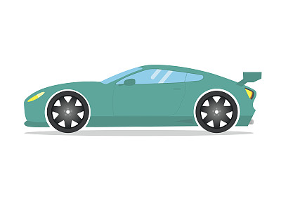 赛车跑车超级跑车调整双门汽车矢量图片下载