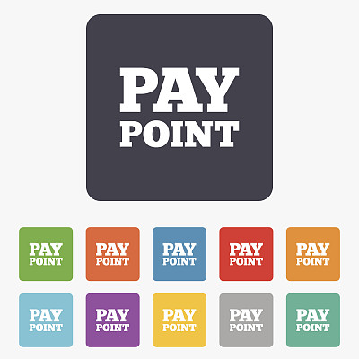 现金和硬币标志图标。点符号。图片下载