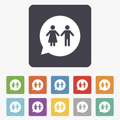 厕所标志图标。厕所的标志。图片下载