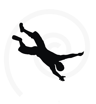 高级登山者剪影插图图片下载