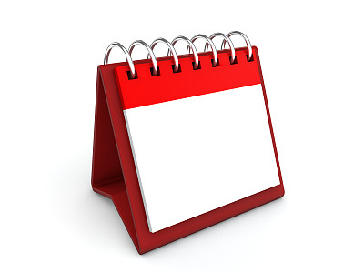空白台历的3d渲染图片下载