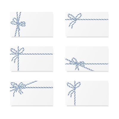 带礼品蝴蝶结的卡片图片下载