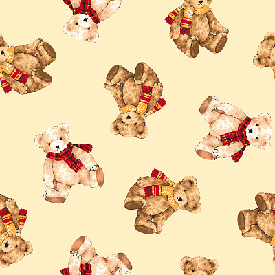 熊的模式图片下载