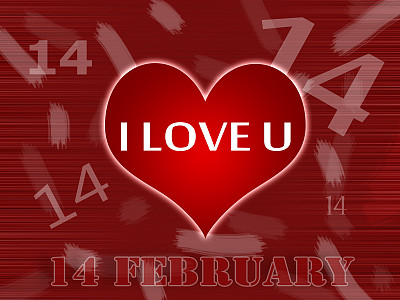 情人节2月14日的质地图片下载