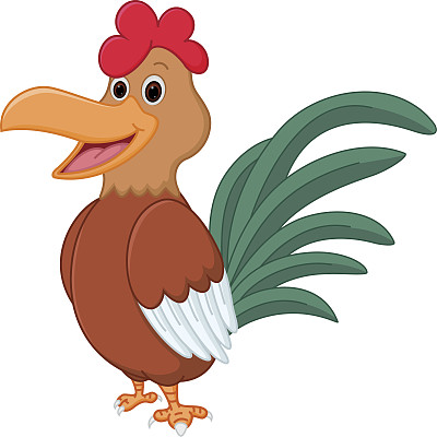快乐的鸡卡通图片下载