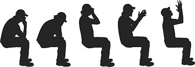 一个人的矢量剪影。图片下载