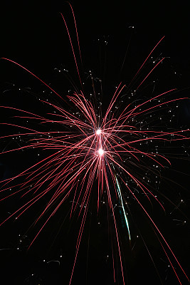 红色的烟花图片下载