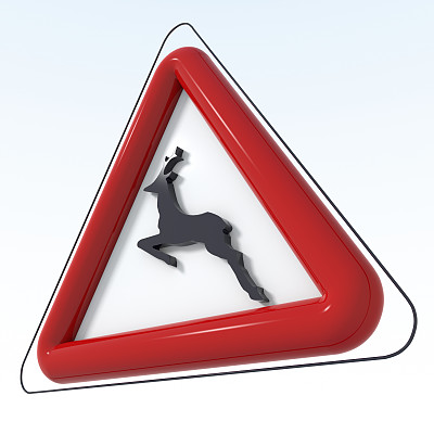 信号危险鹿3D图片下载