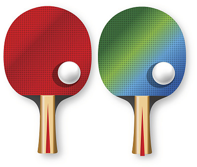 两个乒乓球拍图片下载