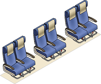 飞机座位行图片下载