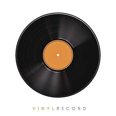 复古3d黑胶唱片模板图片下载