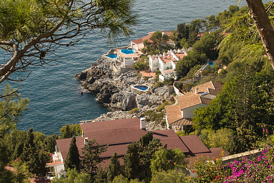 海滩上的房子图片下载