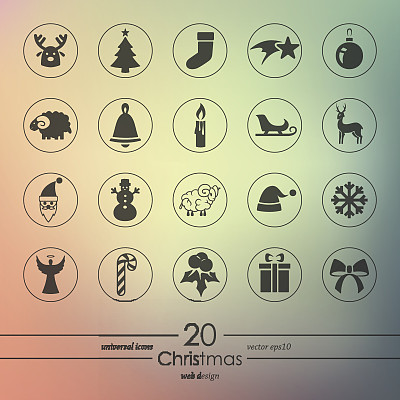圣诞标志套装图片下载