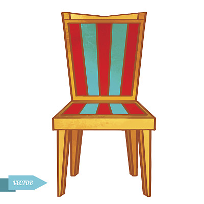 水彩现代椅子图片下载