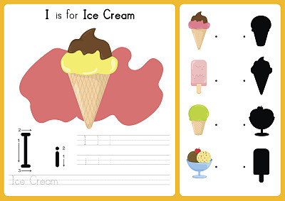 字母表A-Z跟踪和拼图工作表，儿童练习图片下载