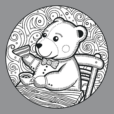 带着泰迪熊的女孩图片下载