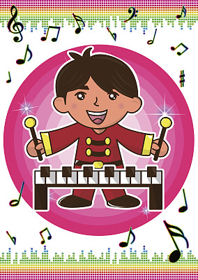 弹钢琴的男孩图片下载