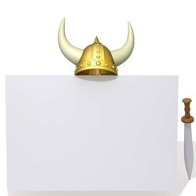 海盗头盔3d插图图片下载