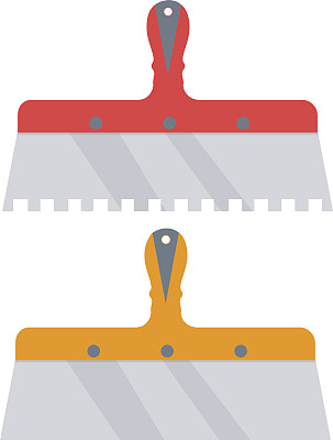 油灰刀矢量插图。图片下载