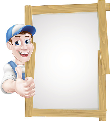 卡通男人的手势图片下载