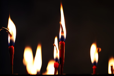 传统中国的蜡烛图片下载